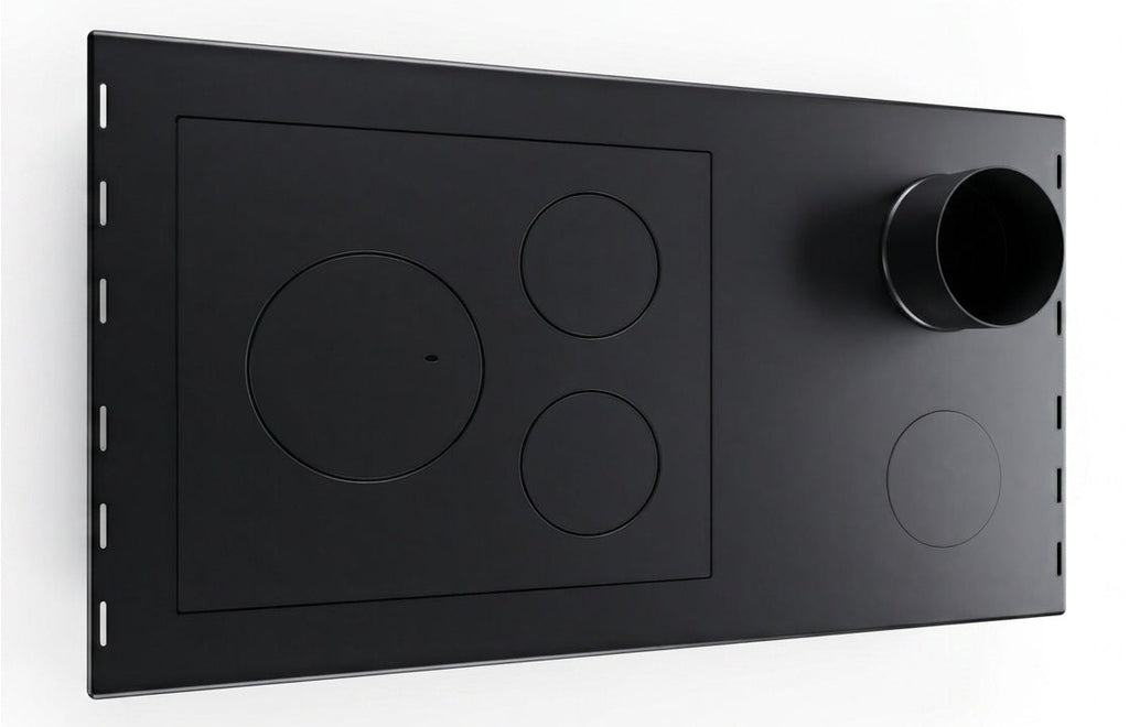 EEK A+ Küchenofen Holzherd R ECO INOX mit Edelstahlbackofen, rechte Version - 7 kW